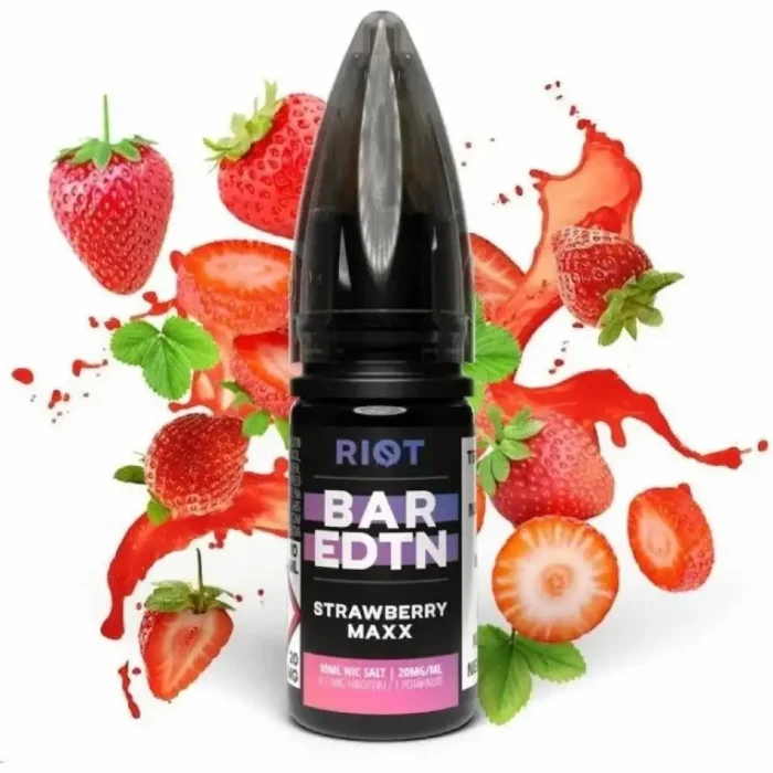 Riot Brend Strawberry Maxx 10 ML Salt Likit