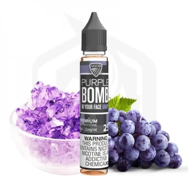 Vgod Iced Pruble Bomb In Your Face Grape 30 ML Salt Likit