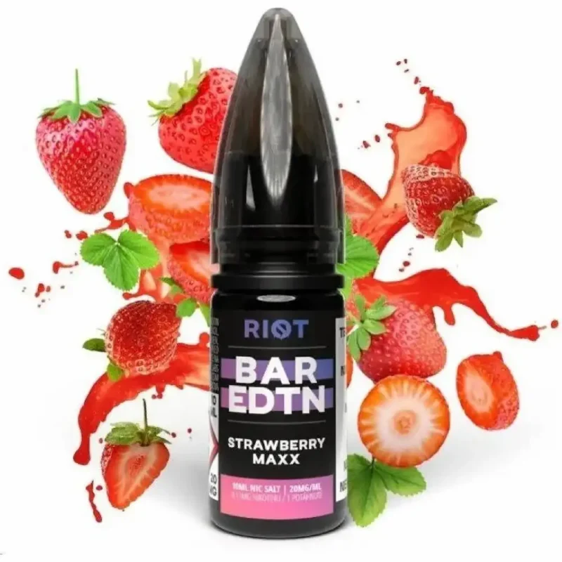 Riot Brend Strawberry Maxx 10 ML Salt Likit
